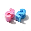 UV Plating Opaque Acrylic Beads SACR-Z007-02F-2