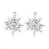 304 Stainless Steel Pendants STAS-T065-07P-1