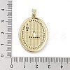Rack Plating Brass Micro Pave Clear Cubic Zirconia Pendants KK-H474-24B-02G-3