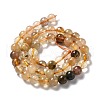 Natural Rutilated Quartz Beads Strands G-B029-B02-03-2