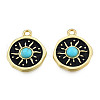 Rack Plating Alloy Enamel Pendants PALLOY-N155-151-2