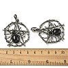 Natural Obsidian Pendants G-P547-05AS-11-3