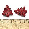 Christmas Tree Polymer Clay Rhinestone Beads CLAY-NH0001-14-4
