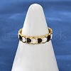 304 Stainless Steel Adjustable Cuff Rings RJEW-Q015-01G-E-5