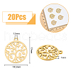 DICOSMETIC 20Pcs 201 Stainless Steel Pendants STAS-DC0014-30-2