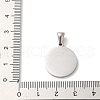 304 Stainless Steel Pendants STAS-I204-E-P-3