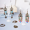Tibetan Style Alloy Chandelier Components Links and Iron Chandelier Component Links PALLOY-TA0001-56AB-22