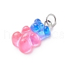 Gradient Color Transparent Resin Pendants PALLOY-JF01888-4