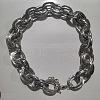 Unisex Thick Aluminum Double Link Chains Necklaces NJEW-V006-01P-1