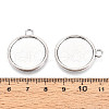 Tibetan Style Alloy Pendants Cabochon Settings PALLOY-N178-12AS-E-3