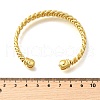 Brass Cuff Bangles for Women BJEW-F498-07G-5