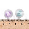 UV Plating Iridescent Transparent Acrylic Bead in Bead OACR-H112-08A-3