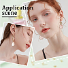SUNNYCLUE 80Pcs 2 Style 304 Stainless Steel Stud Earring Findings STAS-SC0008-53-5