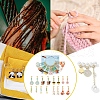 Sakura Flower/Star/Puffed Heart Pendant Stitch Markers HJEW-AB00484-6