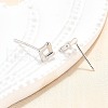 S925 Sterling Silver Stud Earrings EJEW-P305-01A-P-3