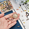   100Pcs 4 Colors Column Brass Screw Clasps KK-PH0010-58-3