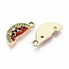 Alloy Rhinestone Pendants PALLOY-T090-59KCG-2