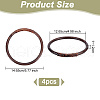 Woven Rattan Bag Handles FIND-WH0152-150-2