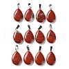 Teardrop Natural Red Jasper Pendants G-Q368-27-1