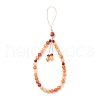 Natural Carnelian Mobile Straps HJEW-JM03420-02-2