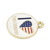 Independence Day Alloy Enamel Pandants FIND-M083-05L-G-2