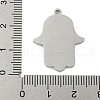 304 Stainless Steel Rhinestone Pendants STAS-U007-11B-P-3