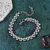 304 Stainless Steel Oval Link Bracelets for Women BJEW-F488-19P-1