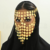 Arabian Style Metal Headbands Face Mask for Women KC5990-3