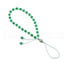 Natural & Dyed Malaysia Jade Mobile Straps HJEW-JM03418-03-5