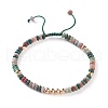 Natural Indian Agate Braided Bead Bracelets BJEW-O175-C08-1