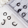 Beebeecraft 4pairs 2 Styles 304 Stainless Steel Hoop Earrings EJEW-BBC0001-44-4