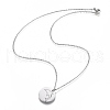 304 Stainless Steel Pendant Necklaces NJEW-Z006-01P-4