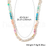 Bohemian Style Faceted Round Natural Mixed Stone Beaded Collar Necklaces UC9178-4