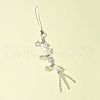 Glass & Alloy & Acrylic Mobile Straps HJEW-FS00002-1