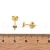 Key S925 Sterling Silver Micro Pave Clear Cubic Zirconia Stud Earrings for Women EJEW-K307-03B-G-5