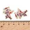Christmas Alloy Enamel Pendants ENAM-K069-44F-G-3