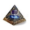 Orgonite Pyramid Resin Energy Generators DJEW-D013-05A-2