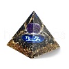 Orgonite Pyramid Resin Energy Generators DJEW-D013-05A-2