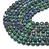 Natural Chrysocolla and Lapis Lazuli Beads Strands G-K389-B81-01-3