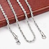 Tarnish Resistant 304 Stainless Steel Rope Chain Necklaces X-STAS-M174-013P-3
