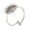 Non-Tarnish 304 Stainless Steel Open Cuff Ring RJEW-M167-09F-P-3