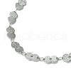 Ion Plating(IP) 304 Stainless Steel Boston Link Chain Necklaces for Women NJEW-A021-02P-2