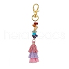 Polycotton Tassel Pendant Decorations HJEW-JM02188-4