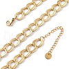 304 Stainless Steel Twisted Chain Necklaces NJEW-R026-31G-5