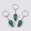Synthetic Malachite Keychain KEYC-P041-B05-1