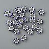 Alloy Montana Rhinestone European Beads X-CPDL-H999-17-7