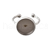 304 Stainless Steel Cuff Ring Components RJEW-H250-02A-P-2