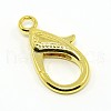 Tibetan Style Alloy Lobster Claw Clasps X-PALLOY-O027-G01-1