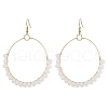 Glass Dangle Earrings EJEW-JE05817-02-1