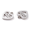 Non-Tarnish 304 Stainless Steel Charms STAS-Y002-03P-2